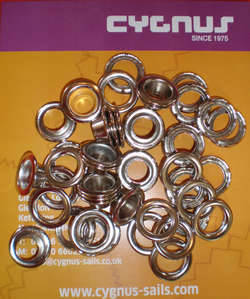 Spur Tooth Nickel Coated Brass Eyelets 00 Pack of 25