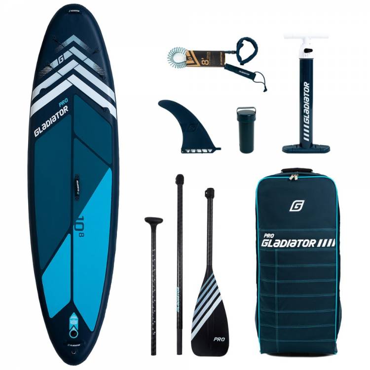 Gladiator Pro 10'8 Stand Up Paddle Board 2023 Complete Package
