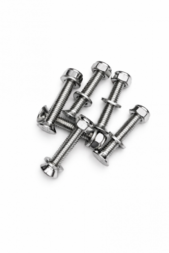 Stainless Steel - A4 - M6 - 25mm Machine Screws With Nyloc Nuts & Washers - Countersunk Pozi Head.