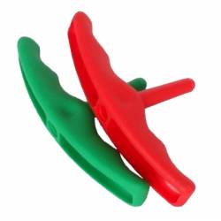 RWO Trapeze Handle Plastic(Red And Green) Pair